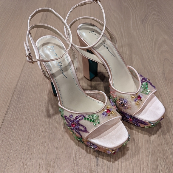 Betsey Johnson Women's Embellished Platform Heels - Picture 15 of 15